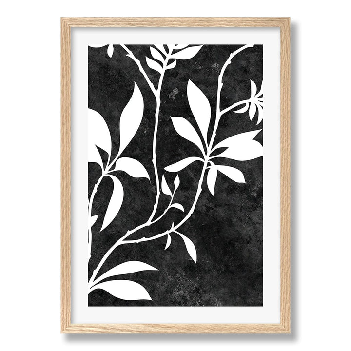 Silhouette Branch Leaves Night Wall Art Print from our Australian Made Framed Wall Art, Prints & Posters collection by Profile Products Australia