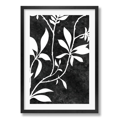Silhouette Branch Leaves Night Wall Art Print from our Australian Made Framed Wall Art, Prints & Posters collection by Profile Products Australia