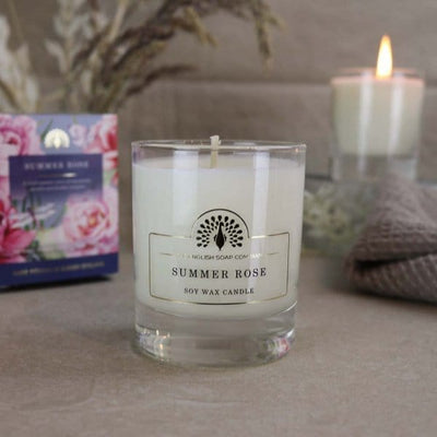 Summer Rose Scented Candle from our Candles collection by The English Soap Company
