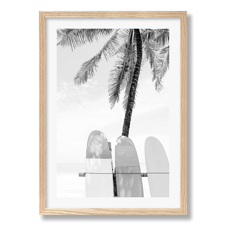 Surfboard Rack 2 B&W Wall Art Print from our Australian Made Framed Wall Art, Prints & Posters collection by Profile Products Australia