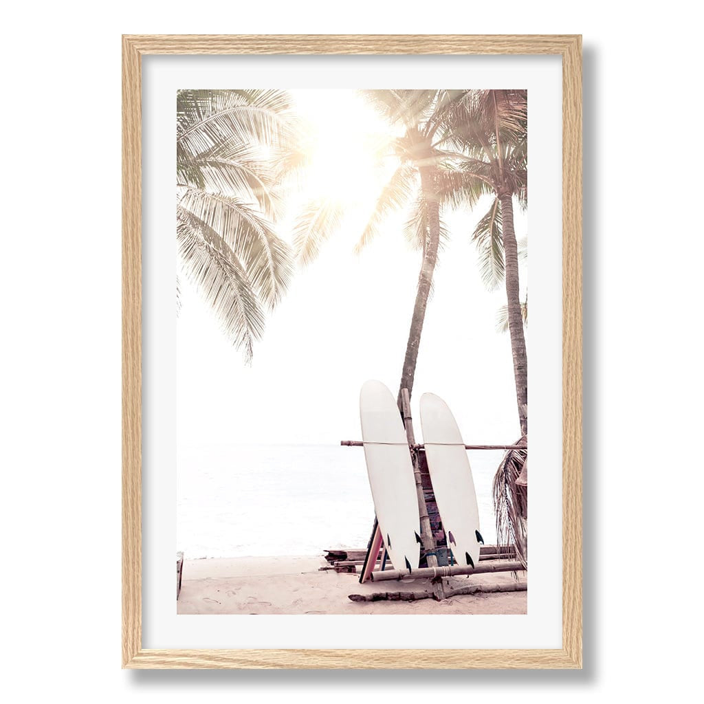 Surfboard Sunrise Wall Art Print from our Australian Made Framed Wall Art, Prints & Posters collection by Profile Products Australia