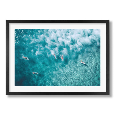 Surfers at Bondi Wall Art Print from our Australian Made Framed Wall Art, Prints & Posters collection by Profile Products Australia