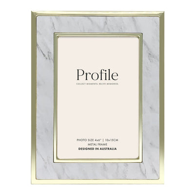 Terrazzo Marble Metal Photo Frame 4x6in (10x15cm) from our Metal Photo Frames collection by Profile Products Australia