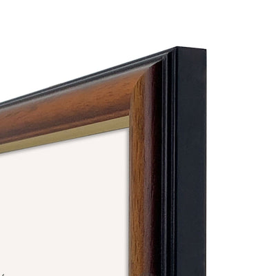 Traditional Walnut Gold Timber A3 Picture Frame from our Australian Made A3 Picture Frames collection by Profile Products Australia
