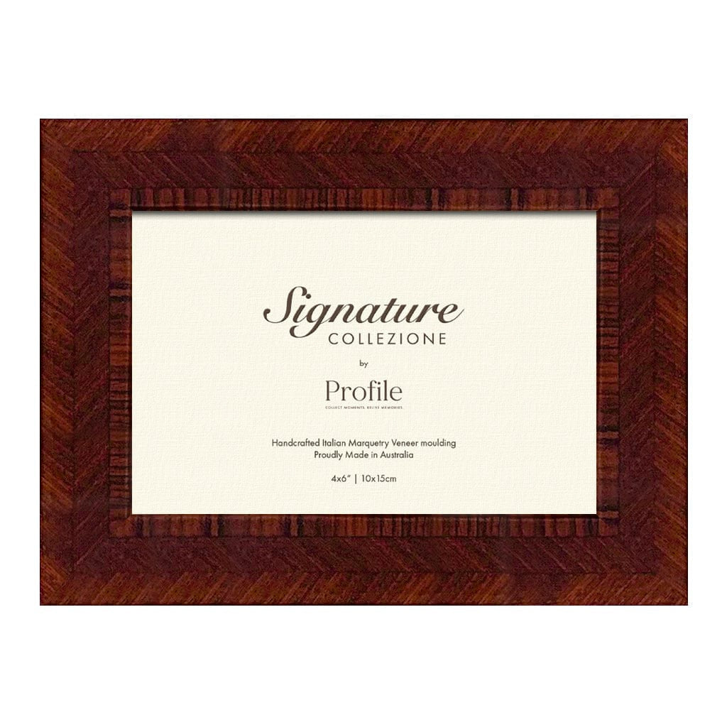 Triple Mahogany Veneer Picture Frame 4x6in (10x15cm) from our Australian Made Picture Frames collection by Profile Products Australia