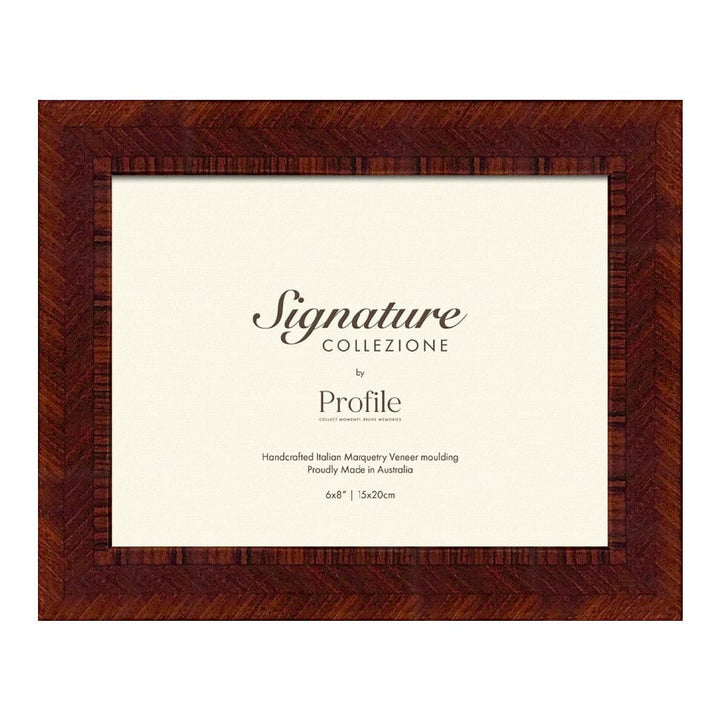 Triple Mahogany Veneer Picture Frame 6x8in (15x20cm) from our Australian Made Picture Frames collection by Profile Products Australia