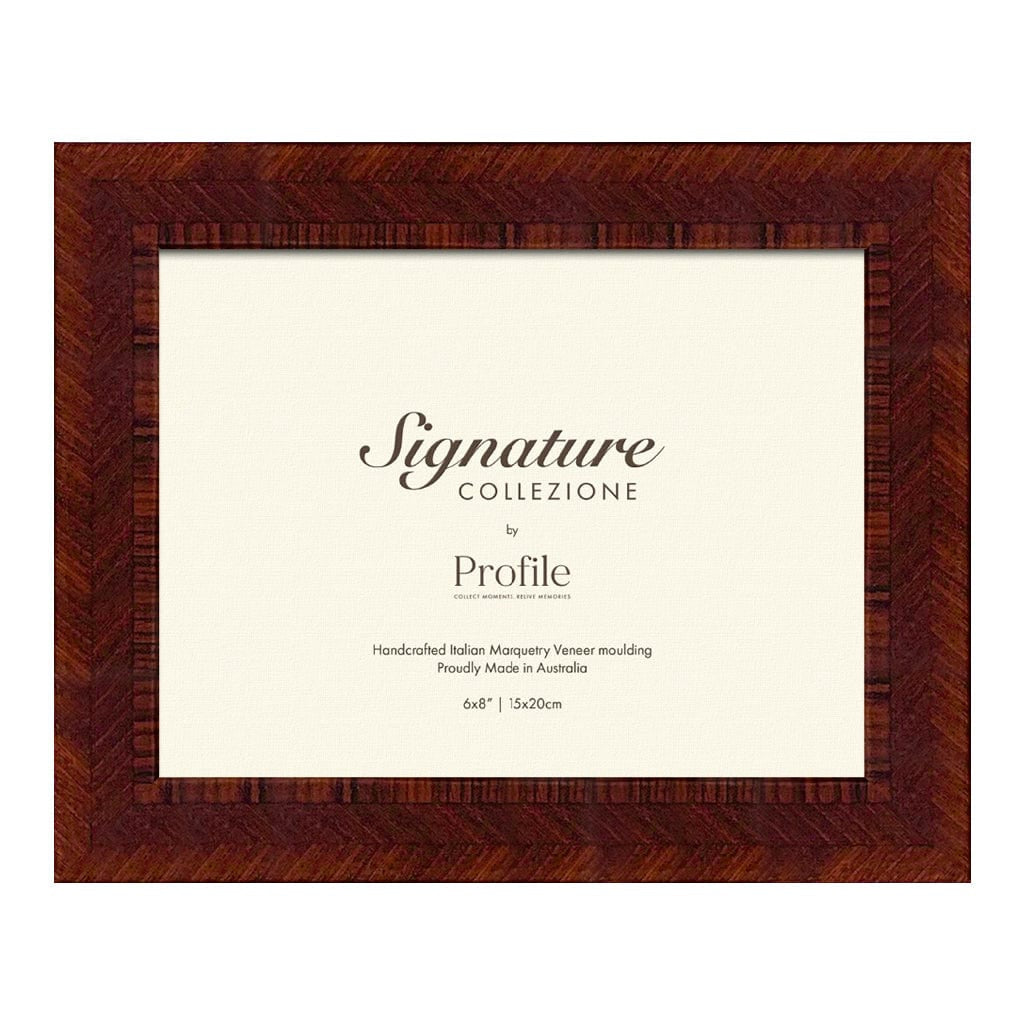 Triple Mahogany Veneer Picture Frame 6x8in (15x20cm) from our Australian Made Picture Frames collection by Profile Products Australia