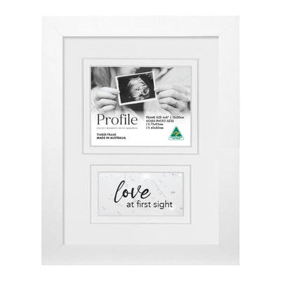 Ultrasound Photo Frame - White 6x8in from our Australian Made Picture Frames collection by Profile Products Australia