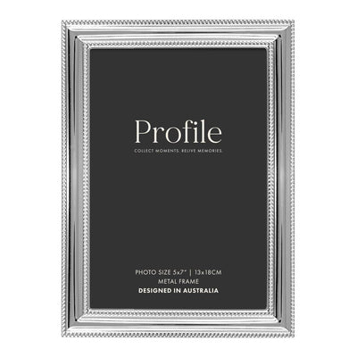 Valentine Silver Metal Photo Frame 5x7in (13x18cm) from our Metal Photo Frames collection by Profile Products Australia