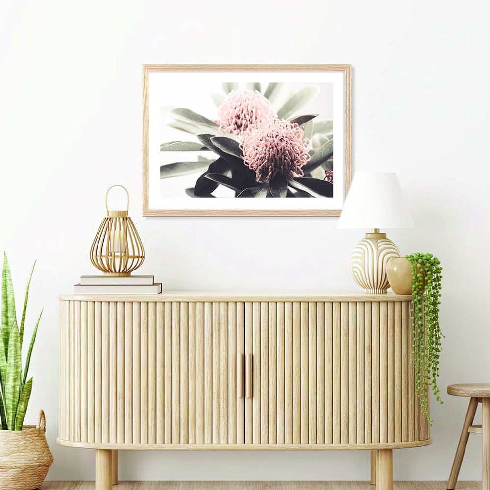 Waratah Flowers Wall Art Print from our Australian Made Framed Wall Art, Prints & Posters collection by Profile Products Australia