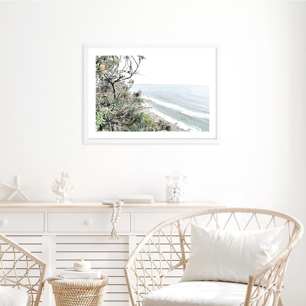 Wategos Banksia View Wall Art Print from our Australian Made Framed Wall Art, Prints & Posters collection by Profile Products Australia