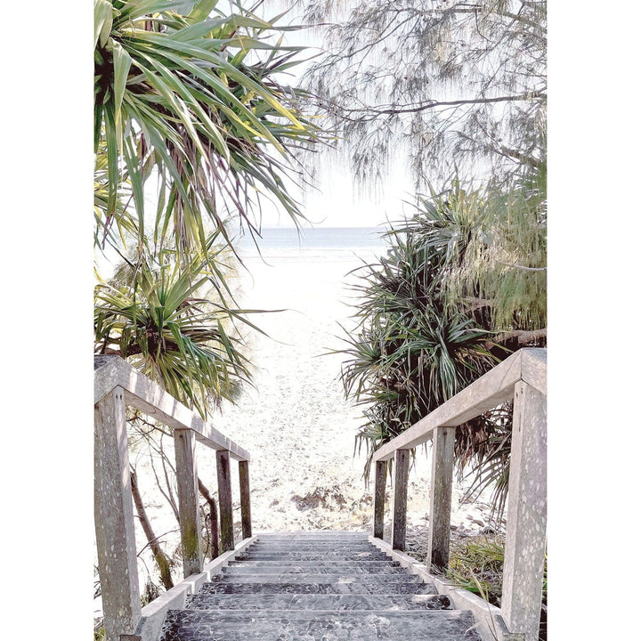 Wategos Beach Stairs Wall Art Print from our Australian Made Framed Wall Art, Prints & Posters collection by Profile Products Australia