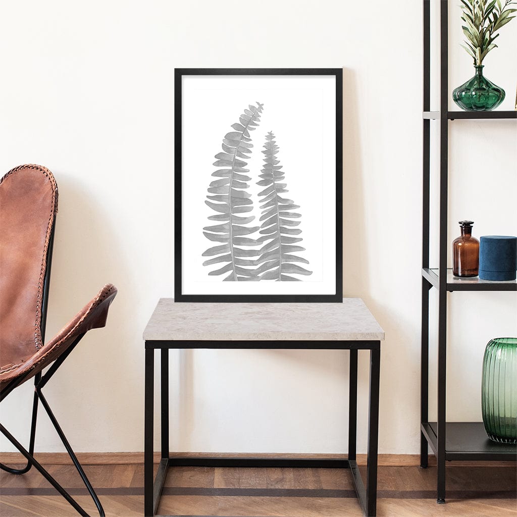 Watercolour Fern Leaves Wall Art Print from our Australian Made Framed Wall Art, Prints & Posters collection by Profile Products Australia