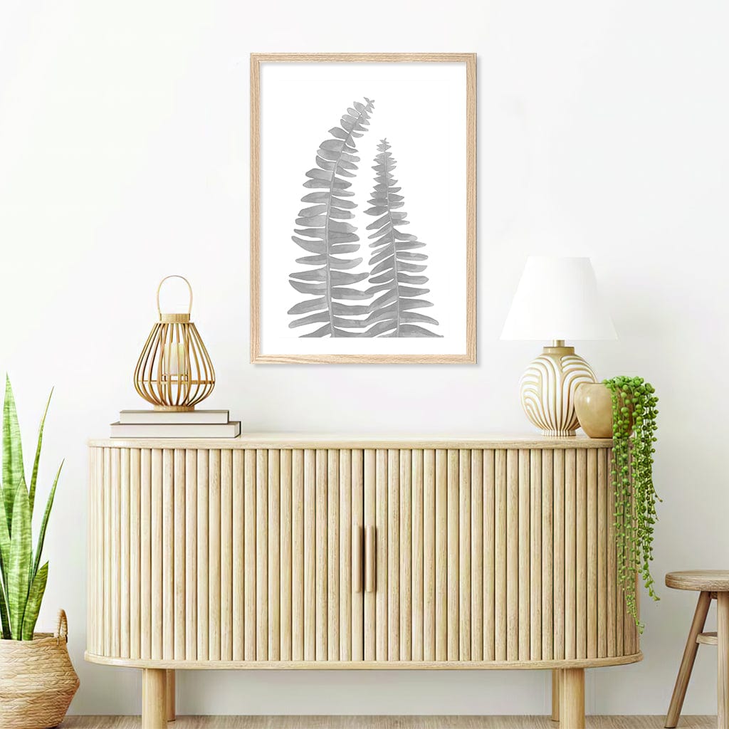 Watercolour Fern Leaves Wall Art Print from our Australian Made Framed Wall Art, Prints & Posters collection by Profile Products Australia