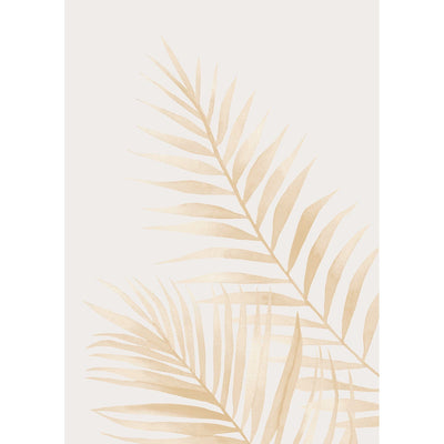 Watercolour Palm Leaves Beige Wall Art Print from our Australian Made Framed Wall Art, Prints & Posters collection by Profile Products Australia