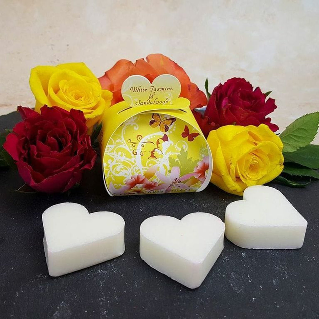White Jasmine and Sandalwood Guest Soaps (3 x 20g) from our Luxury Bar Soap collection by The English Soap Company