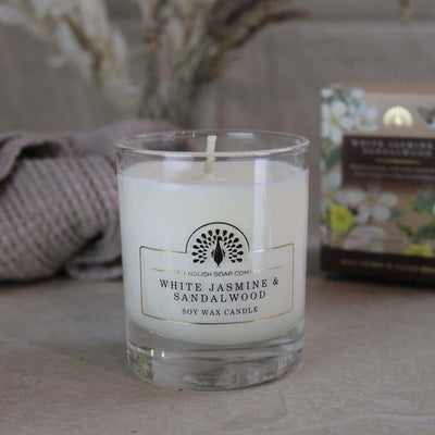 White Jasmine and Sandalwood Scented Candle from our Candles collection by The English Soap Company