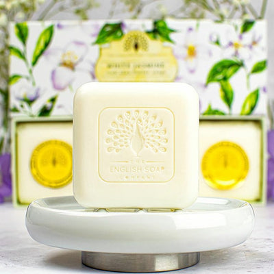 White Jasmine & Sandalwood Soap 3x100g from our Luxury Bar Soap collection by The English Soap Company