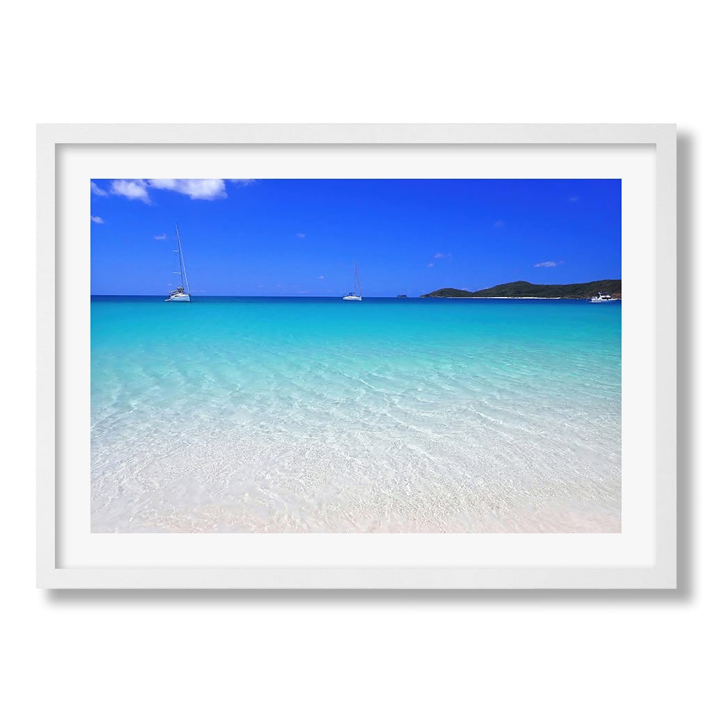 Whitehaven Beach Wall Art Print from our Australian Made Framed Wall Art, Prints & Posters collection by Profile Products Australia