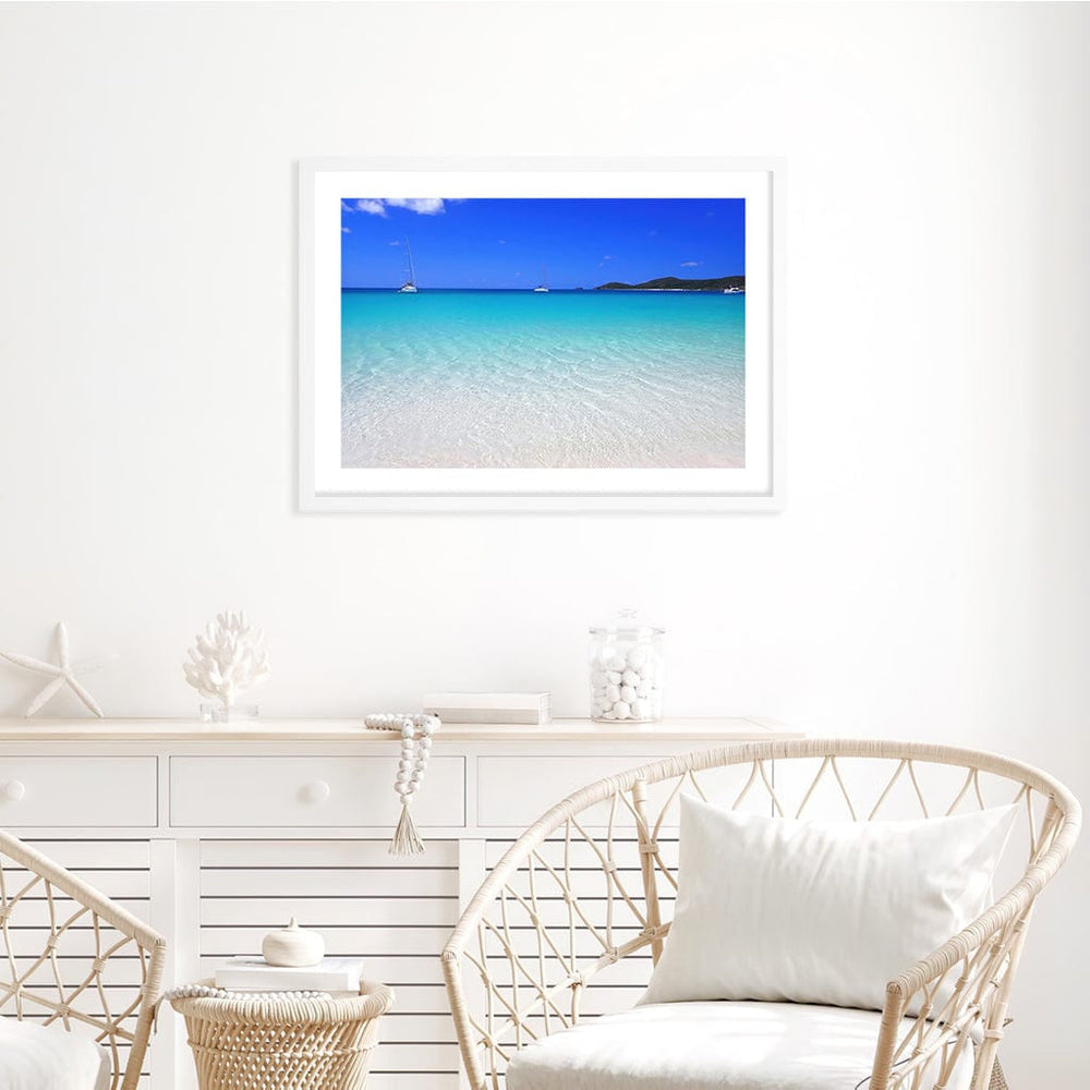 Whitehaven Beach Wall Art Print from our Australian Made Framed Wall Art, Prints & Posters collection by Profile Products Australia