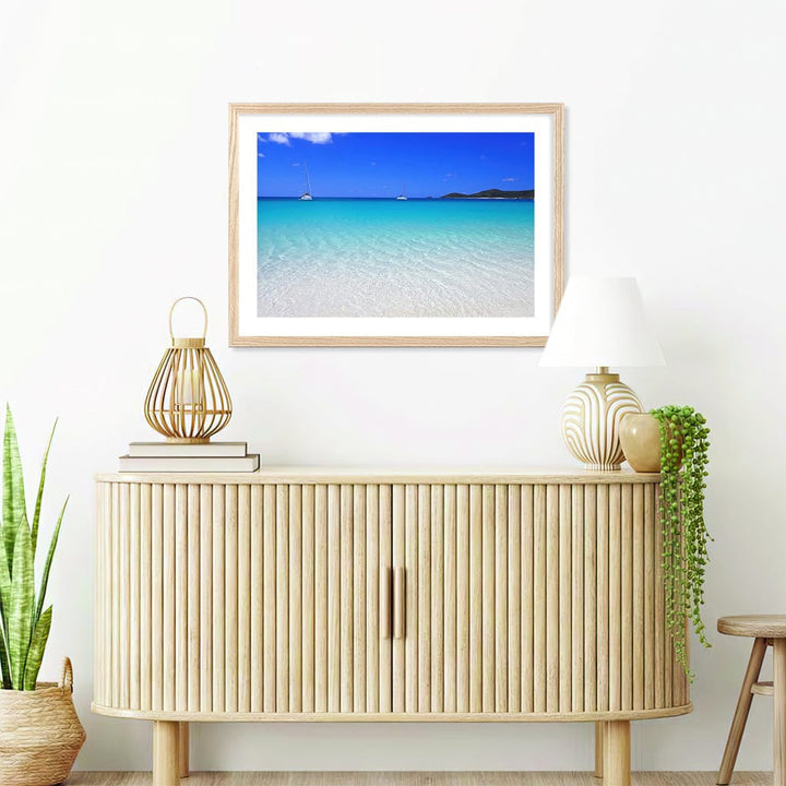 Whitehaven Beach Wall Art Print from our Australian Made Framed Wall Art, Prints & Posters collection by Profile Products Australia