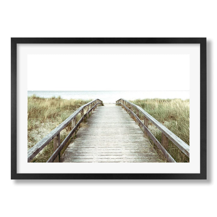 Wooden Beach Path Wall Art Print from our Australian Made Framed Wall Art, Prints & Posters collection by Profile Products Australia