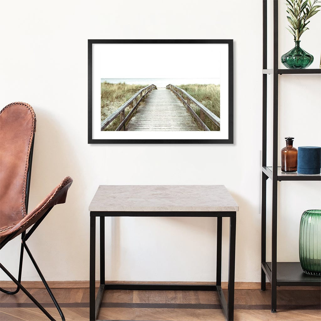 Wooden Beach Path Wall Art Print from our Australian Made Framed Wall Art, Prints & Posters collection by Profile Products Australia